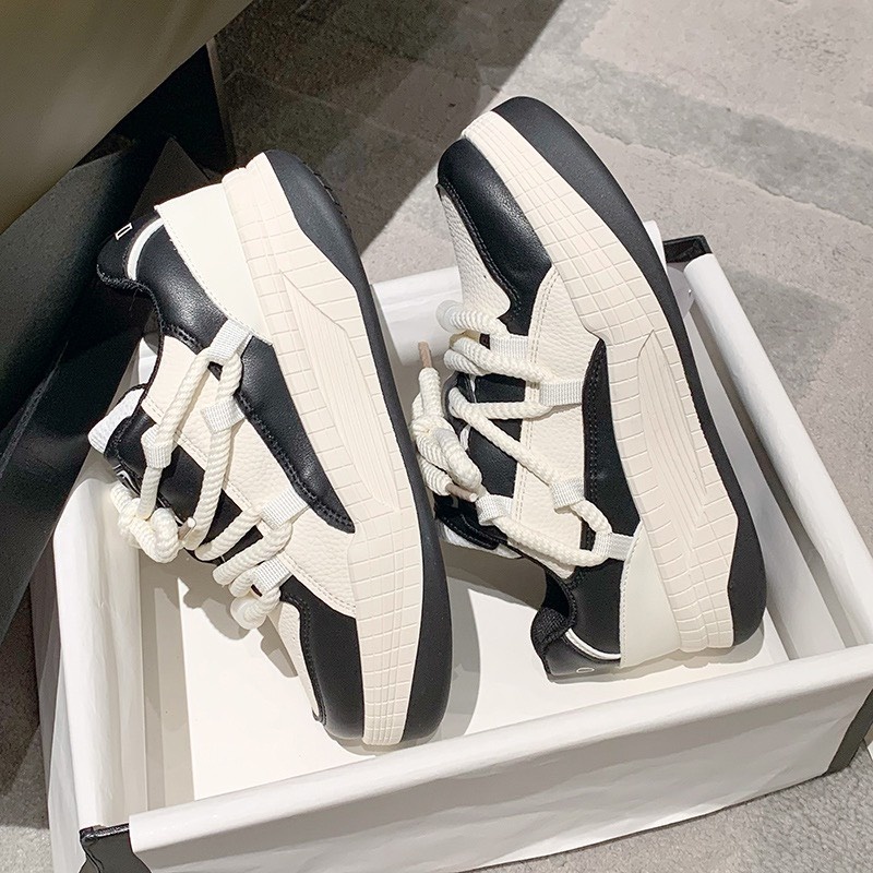 Giày thể thao nữ mix dây thừng thời trang sneaker học sinh TRENDLUXE mới nhất