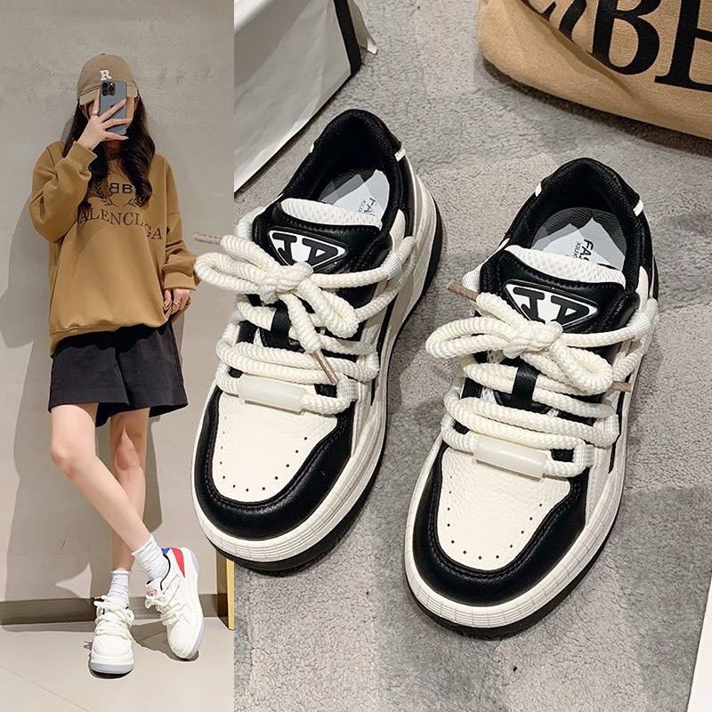 Giày thể thao nữ mix dây thừng thời trang sneaker học sinh TRENDLUXE mới nhất