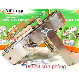[chính hãng] 04513 khoá cửa phòng ngủ dài 20cm SUS 304 cao cấp Việt Tiệp - Bảo hành 3 năm