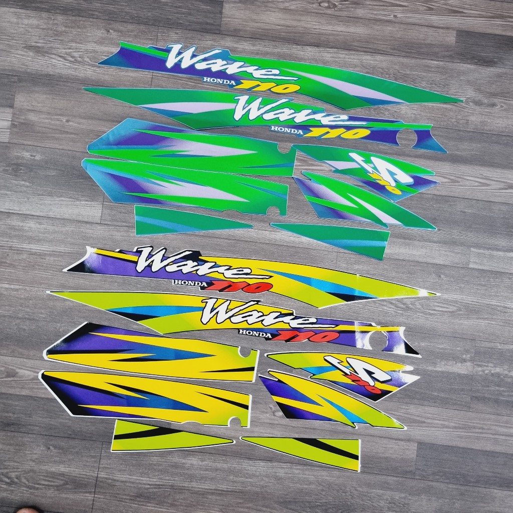 BỘ TEM WAVE S110 ĐỜI 1999 NHƯ ZIN SIÊU NÉT