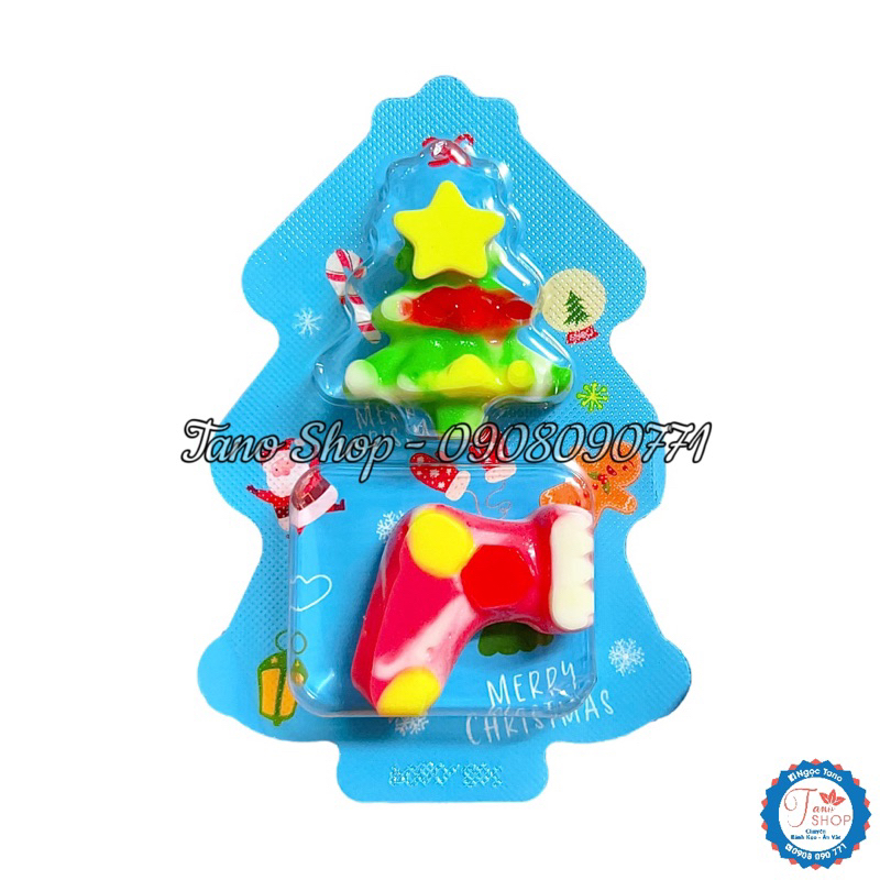 Một vỉ kẹo dẻo hình cây thông Noel cho bé - Hongkong | Ăn vặt ngon rẻ Tano