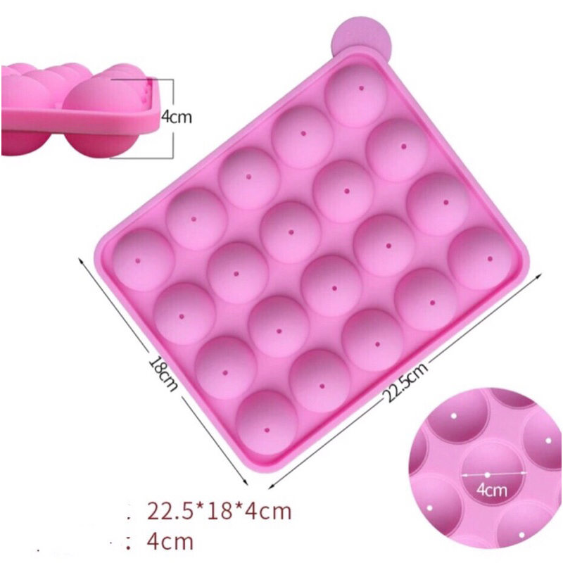 Khuôn silicon làm bánh,kẹo,mochi nước,rau câu bi,su kem tròn