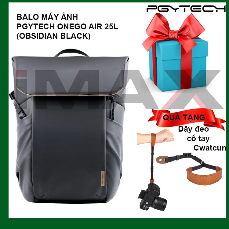 BALO MÁY ẢNH PGYTECH ONEGO AIR 25L (OBSIDIAN BLACK) - TẶNG DÂY ĐEO CỔ TAY