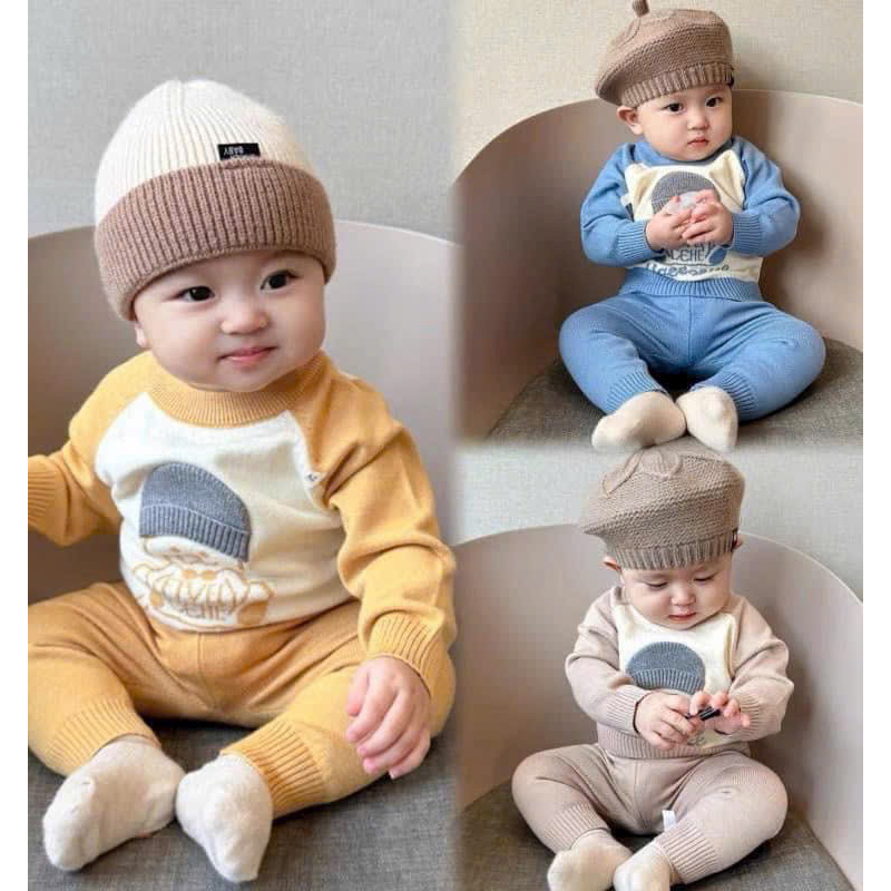 Set Bộ Len Kute size nhí hàng Quảng Châu cao cấp