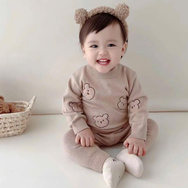 Set Bộ Len Body Size nhí hàng Quảng Châu cao cấp cho bé