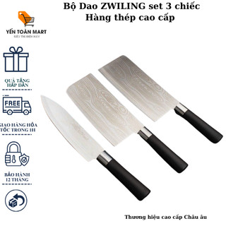 Bộ dao Zwiling 3 món thép cao cấp-sang trọng-sắc bén, hàng xuất khẩu Đức