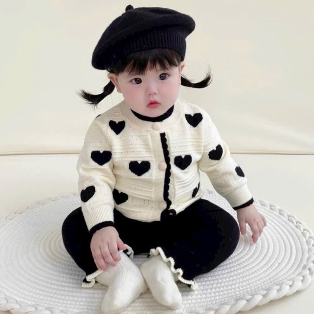 Set Bôh Len Tim siêu hot cho bé size nhí