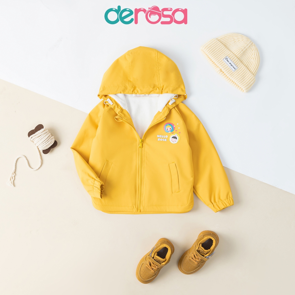Áo khoác gió bé gái có mũ Derosa Kids cho bé từ 2 đến 6 tuổi  AWKDZ-830A