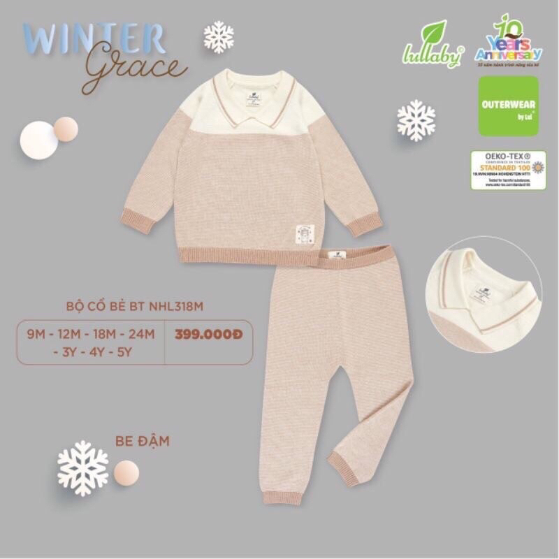 Sale Bộ len cổ bẻ lullaby