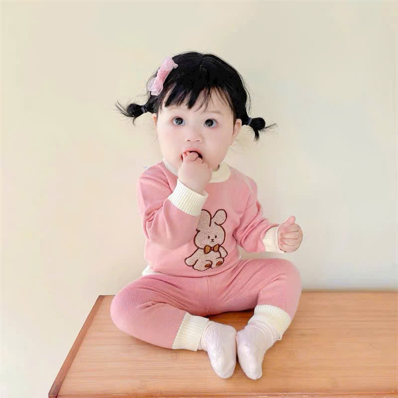 Set Bộ Len Thỏ Siu kute cho bé hàng Quảng Châu