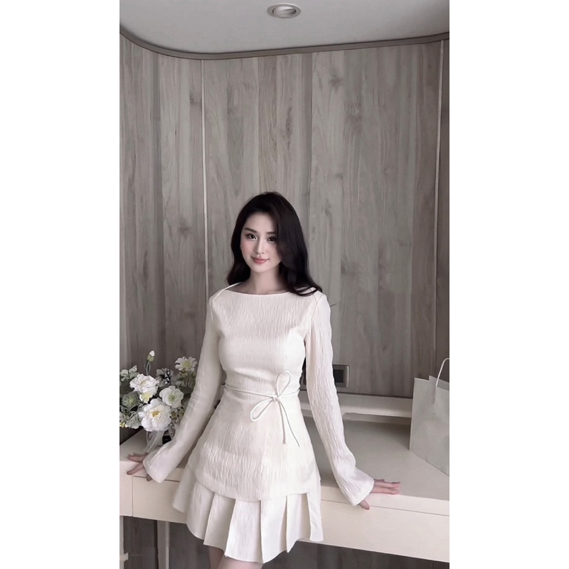 SET ÁO BÈO CHÂN VÁY TẦNG TIỂU THƯ