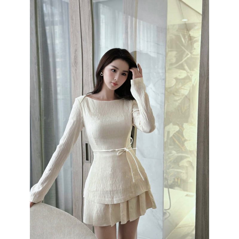 SET ÁO BÈO CHÂN VÁY TẦNG TIỂU THƯ