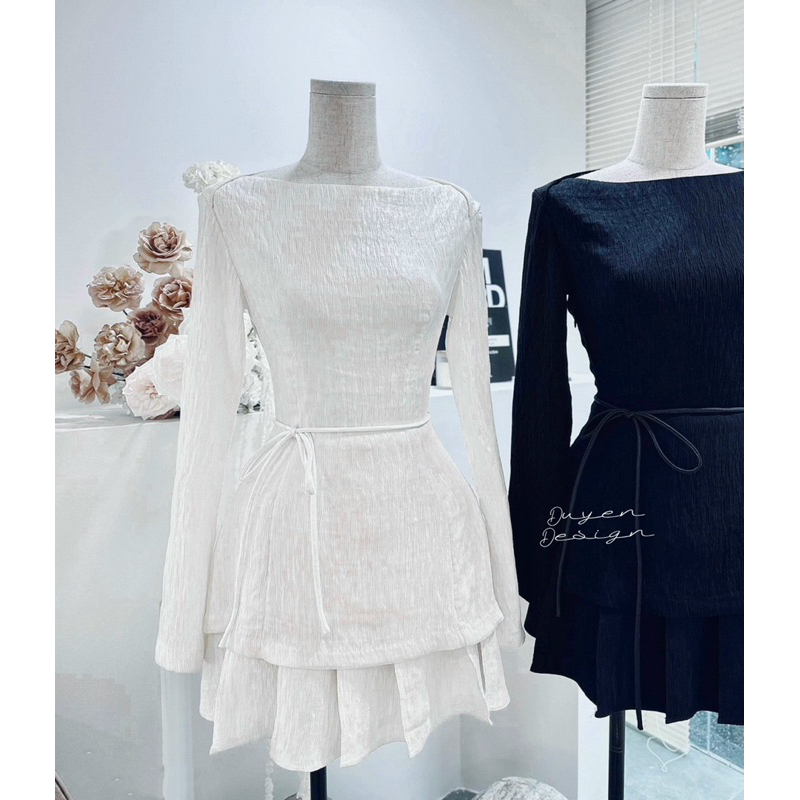 SET ÁO BÈO CHÂN VÁY TẦNG TIỂU THƯ