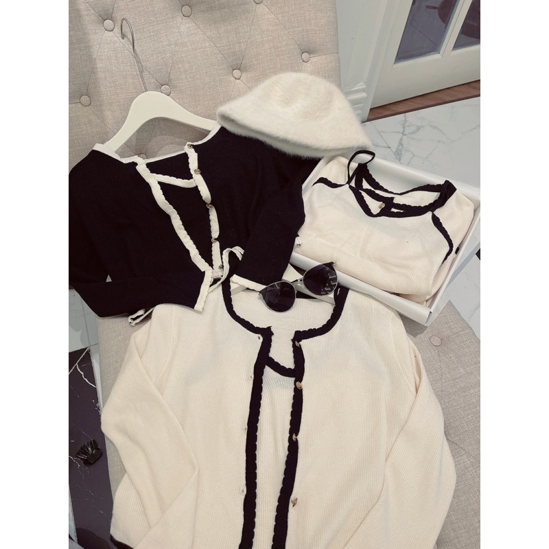 Set áo khoác len món