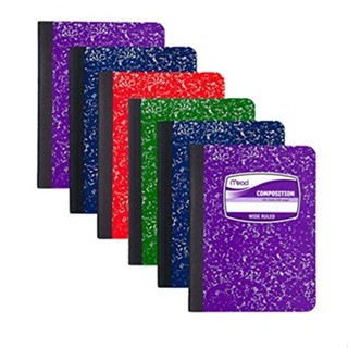 Vở may gáy bìa cứng kẻ ngang, vở cấp 2 mead có thời khoá biểu 200 trang