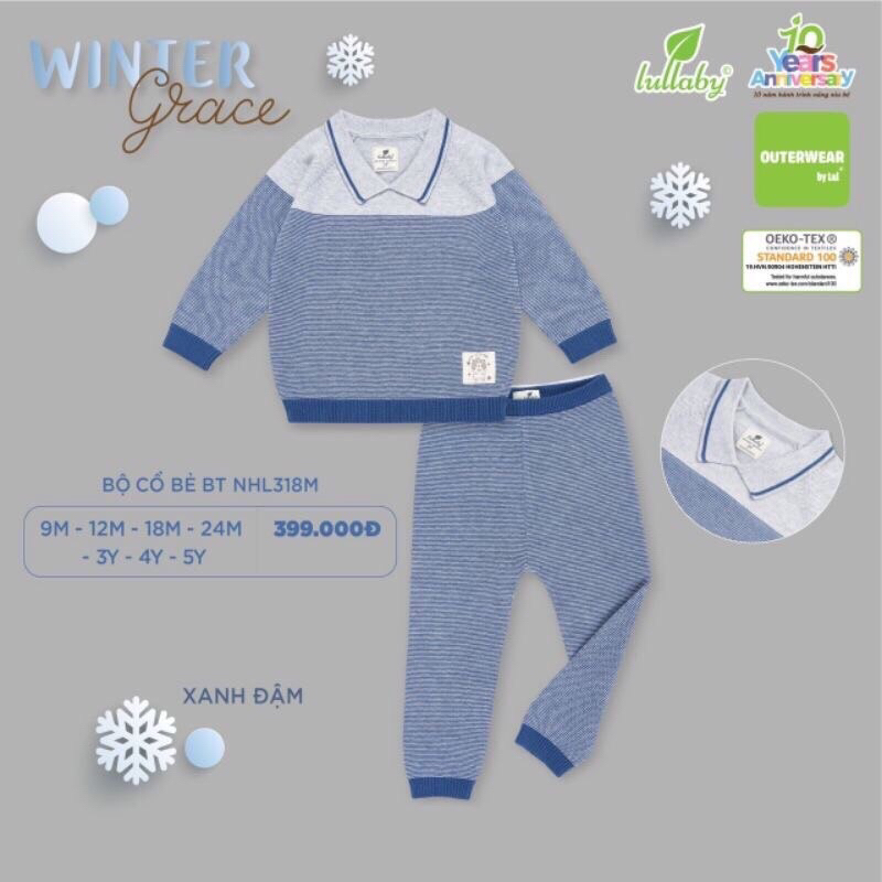 Sale Bộ len cổ bẻ lullaby