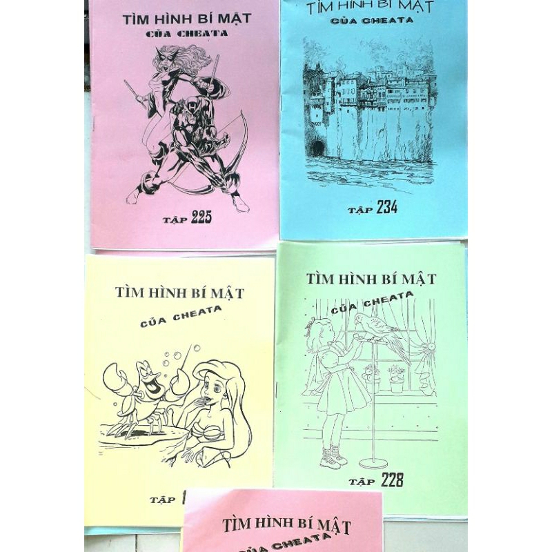 Trò chơi tuổi thơ 5 tập Tìm hình bí mật tô màu của TATA hoặc Cheata