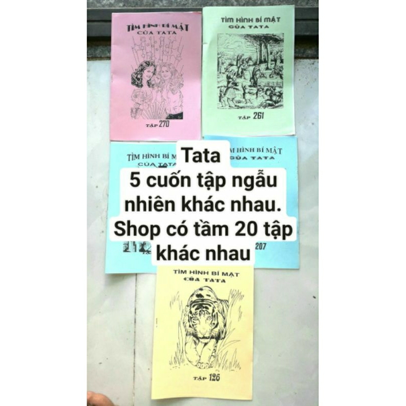 Trò chơi tuổi thơ 5 tập Tìm hình bí mật tô màu của TATA hoặc Cheata