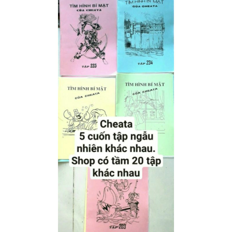 Trò chơi tuổi thơ 5 tập Tìm hình bí mật tô màu của TATA hoặc Cheata
