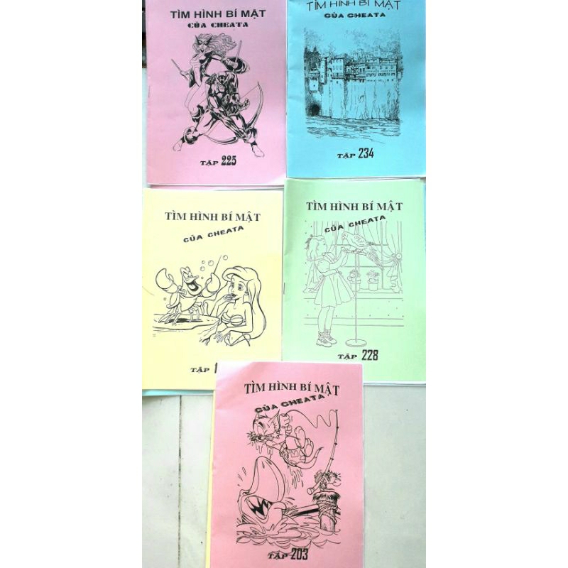 Trò chơi tuổi thơ 5 tập Tìm hình bí mật tô màu của TATA hoặc Cheata