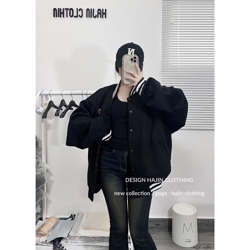 Áo khoác bomber nam nữ HOREST freesz dưới 80kg