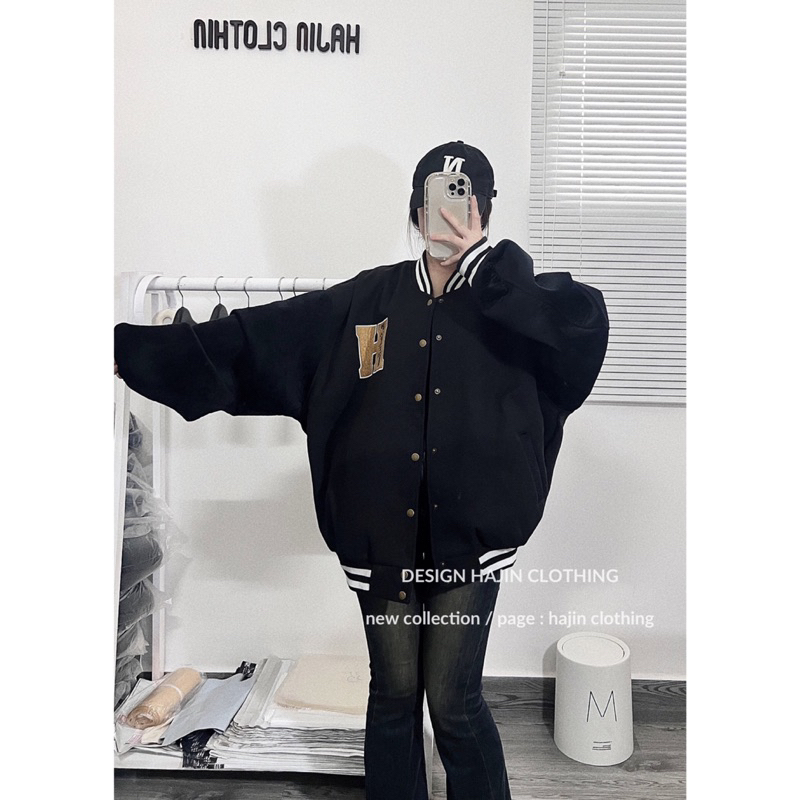 Áo khoác bomber nam nữ HOREST freesz dưới 80kg