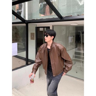 Áo Khoác Da GODMOTHER Khoác Da Cao Cấp Dài Tay Cổ Bẻ Leather Jacket