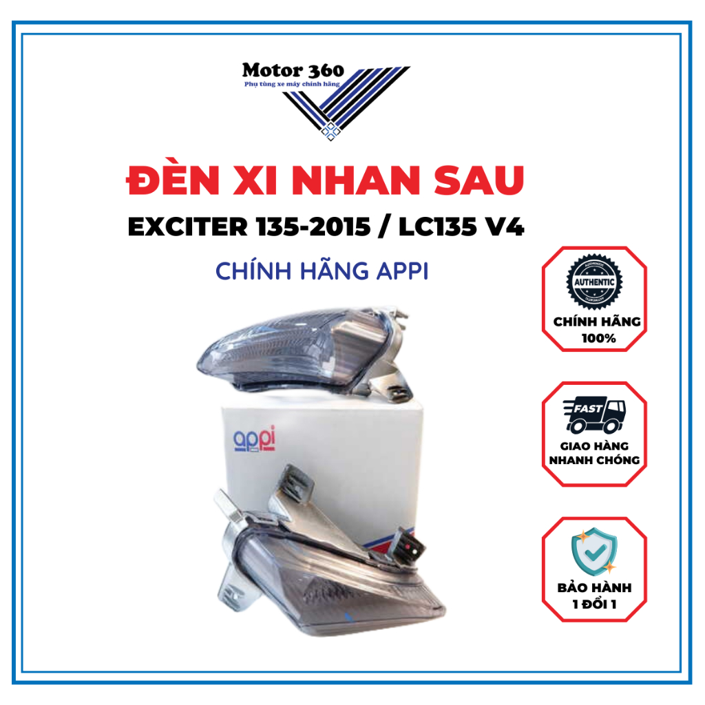 Đèn xi nhan sau Exciter 135-2015 / LC135 V4 chính hãng Appi