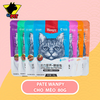 Thức ăn cho mèo pate wanpy 80g nhiều vị - thức ăn dinh dưỡng cho mèo - gipet_shop