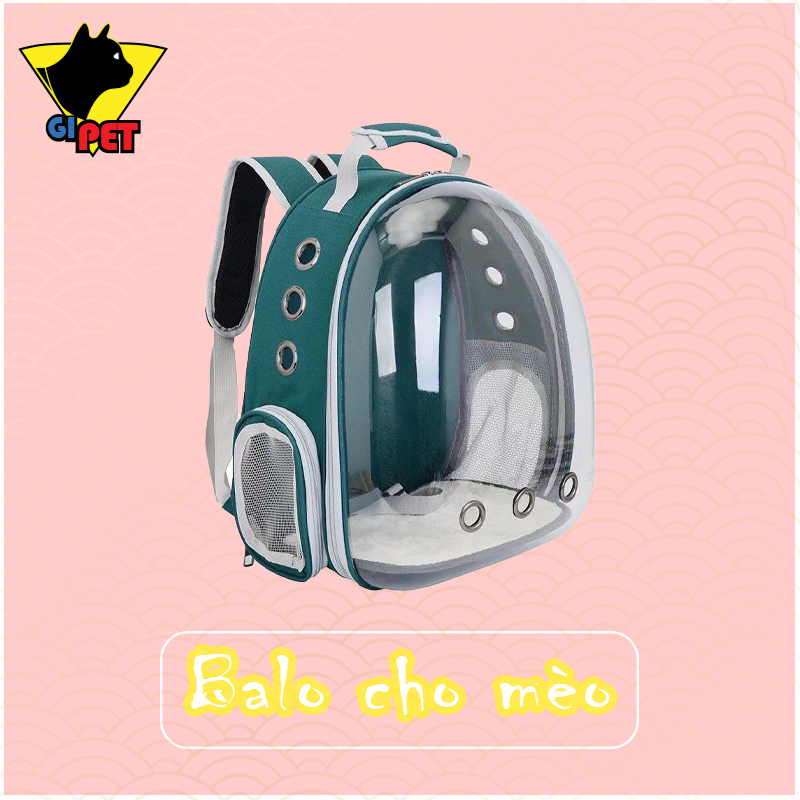 Balo Vận Chuyển Chó Mèo, Balo Phi Hành Gia Trong Suốt - Gipet_shop