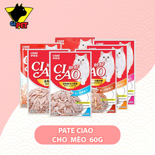 Pate Ciao - Pate cho mèo Gói 60gram, thơm ngon bổ dưỡng