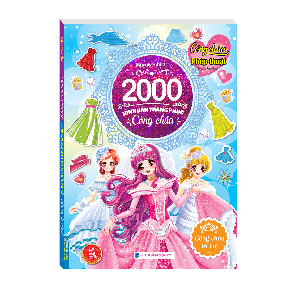 [Mã BMLT35 giảm đến 35K đơn 99K] Sách - 2000 hình dán trang phục công chúa - Công chúa trí tuệ