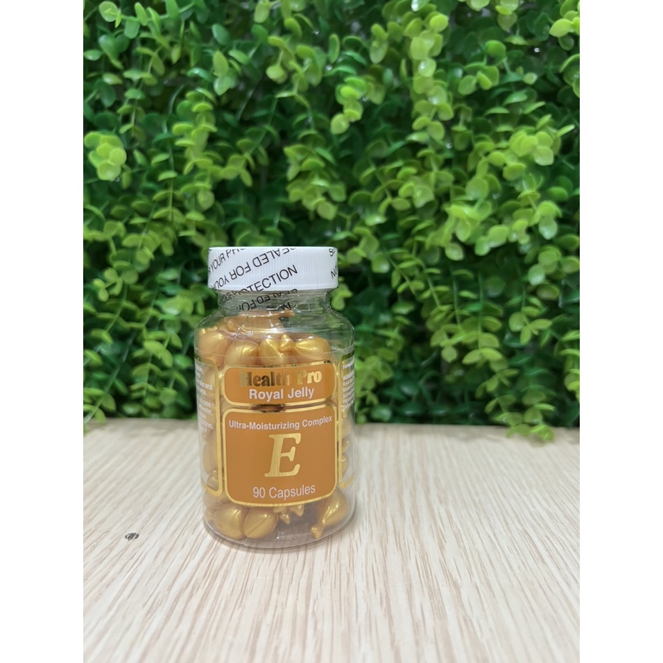 Viên thoa dưỡng da Vitamin E + Sữa ong chúa Health Pro 90 viên