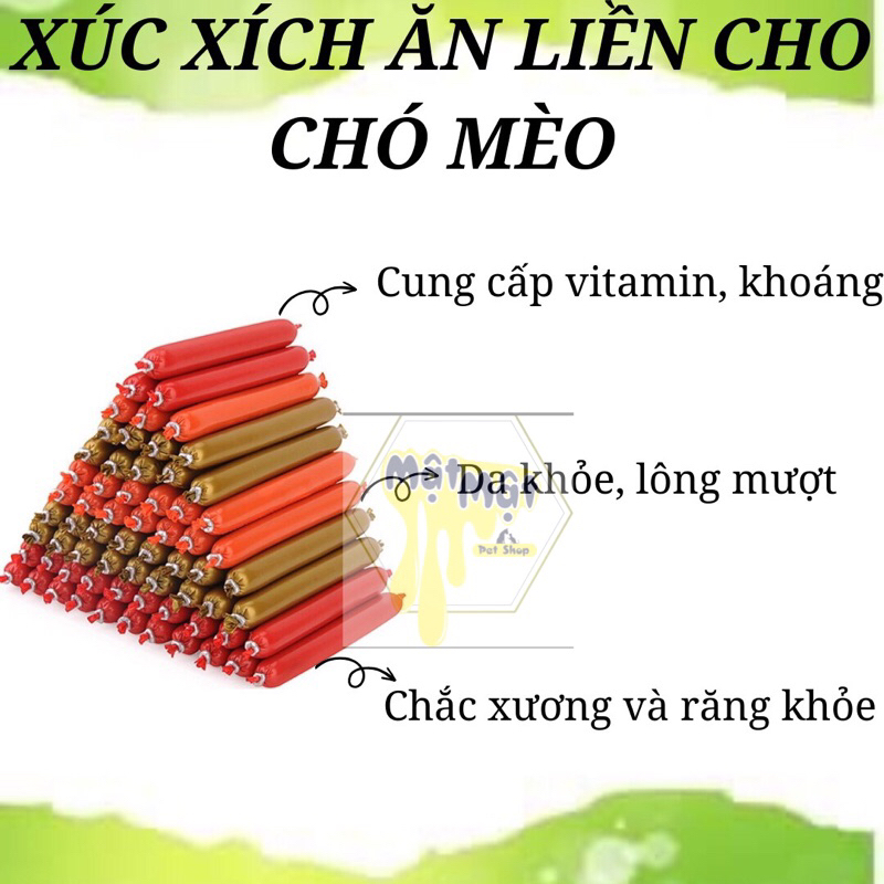 XÚC XÍCH ĂN LIỀN CHO CHÓ MÈO