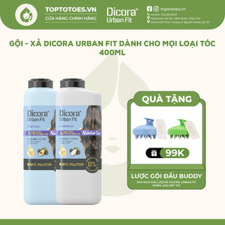 Dầu Gội Xả Dicora Urban Fit chiết xuất trái bơ dành cho mọi loại tóc - 400ml 