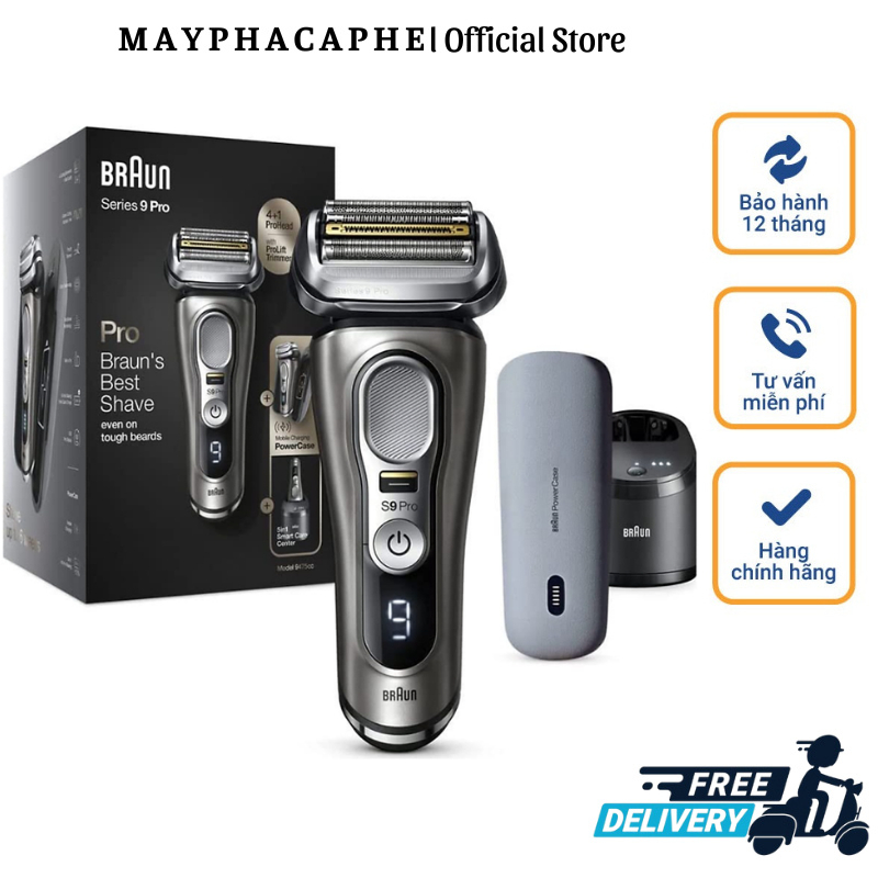 Máy Cạo Râu Braun Series 9 Pro, Braun 9467cc, Braun Shaver, Model Mới Nhất, Made In Germany, BH 24 T