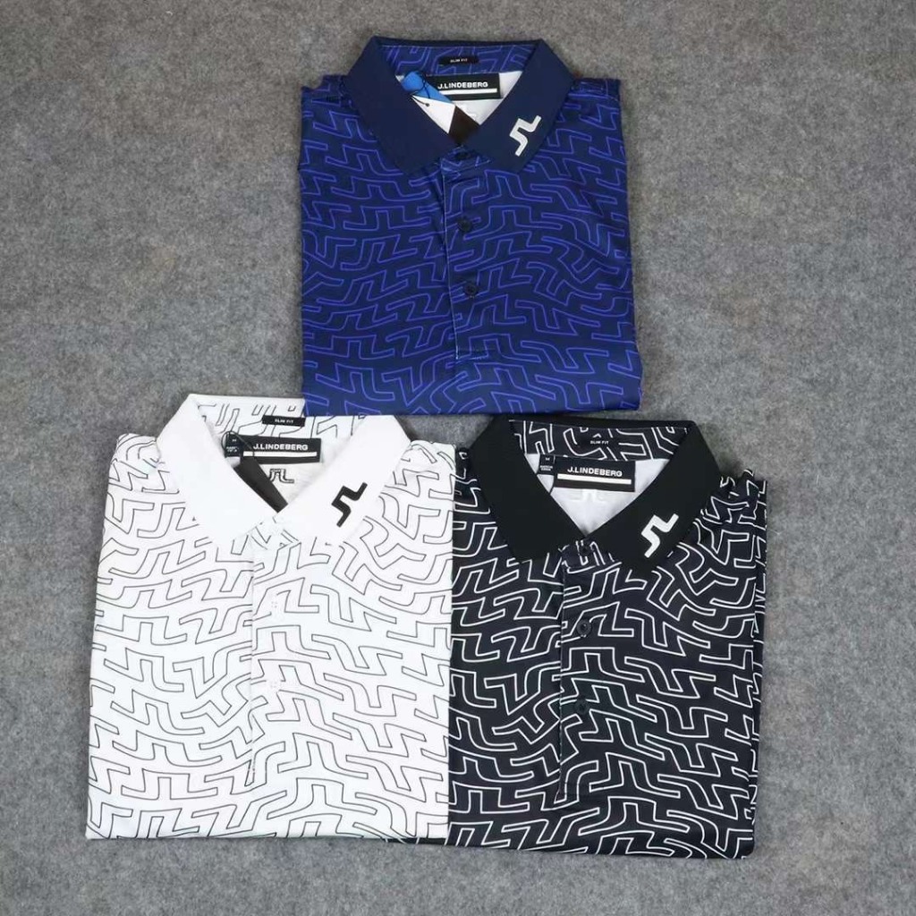 áo golf nam thu đông JL dài tay new shop golf hồng nhung