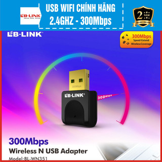 [FLASH SALE] Bộ thu sóng Wifi LB-Link BL-WN351|WN650H  300Mbps - Chính hãng