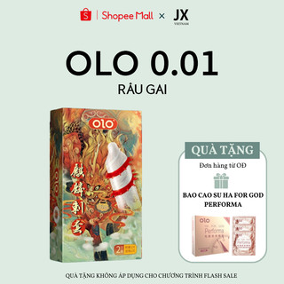 Bao cao su OLO râu gai mềm bi silicon - Hộp 1 Bao Cao Su Râu + 1 Bi Silicon tăng kích thước
