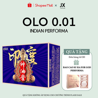 Bao cao su OLO Ấn Độ Xanh Performa siêu mỏng, nhiều gel kéo dài thời gian