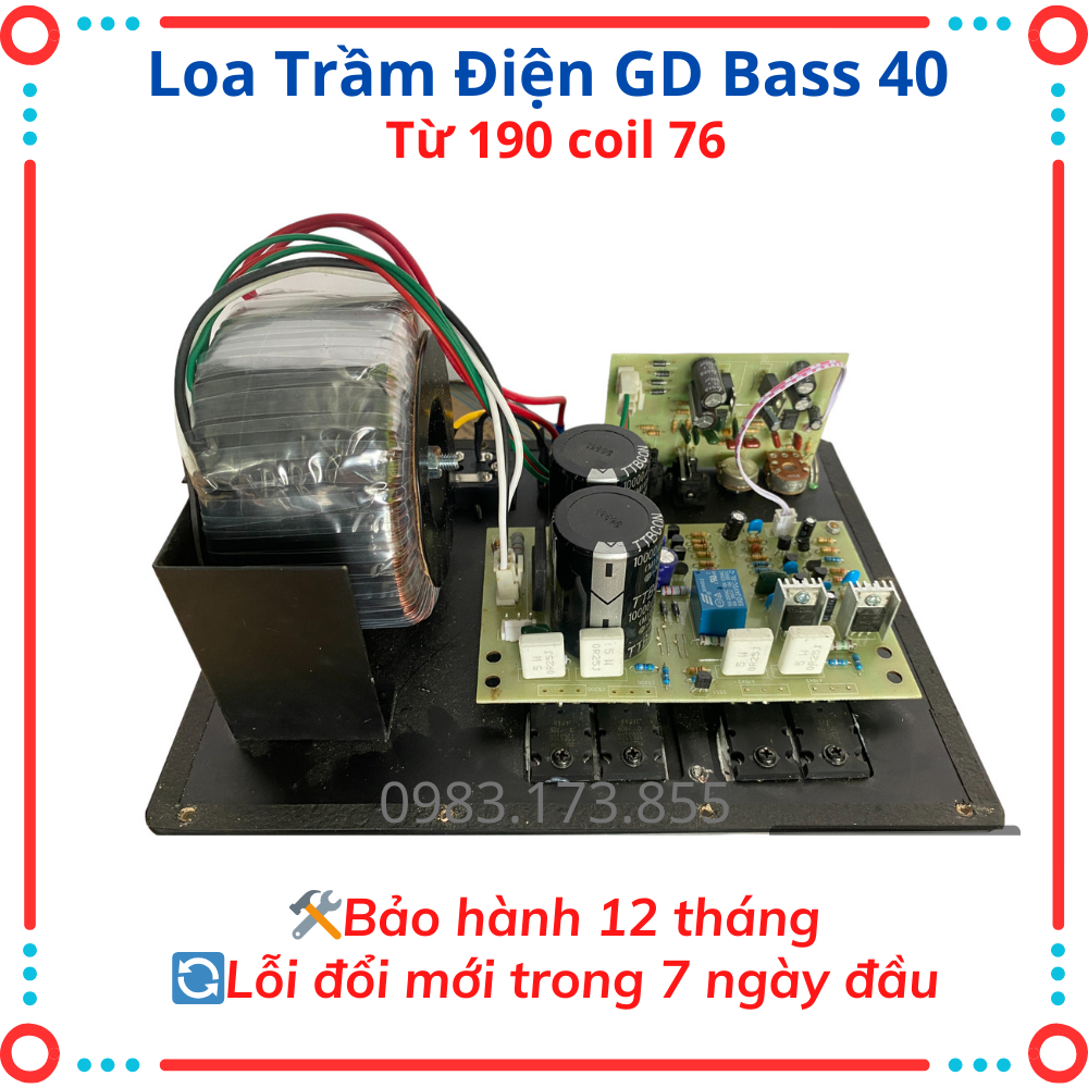 Trầm điện bass 40 chính hãng GDaudio ,tiếng bass sâu,ấm,lực ,chuyên dùng cho dàn âm thanh gia đình,phòng hát,phòng trà.