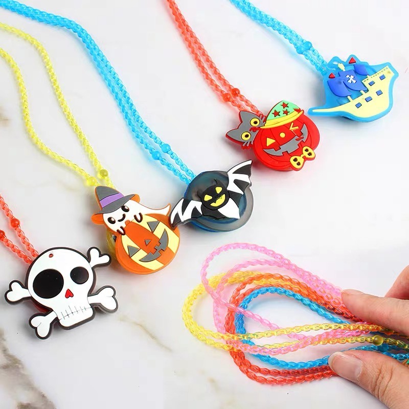 10 cái Vòng Cổ, Vòng Tay, Nhẫn Halloween phát sáng đèn led dễ thương cho bé