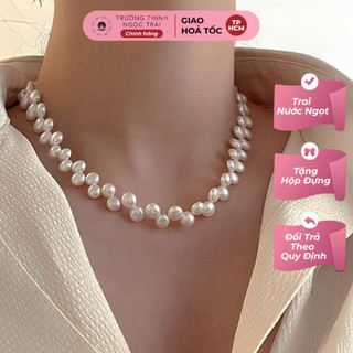 Vòng cổ ngọc trai hạt bóng 4a size 6ly kiểu dáng tinh tế - ngọc trai trường thịnh