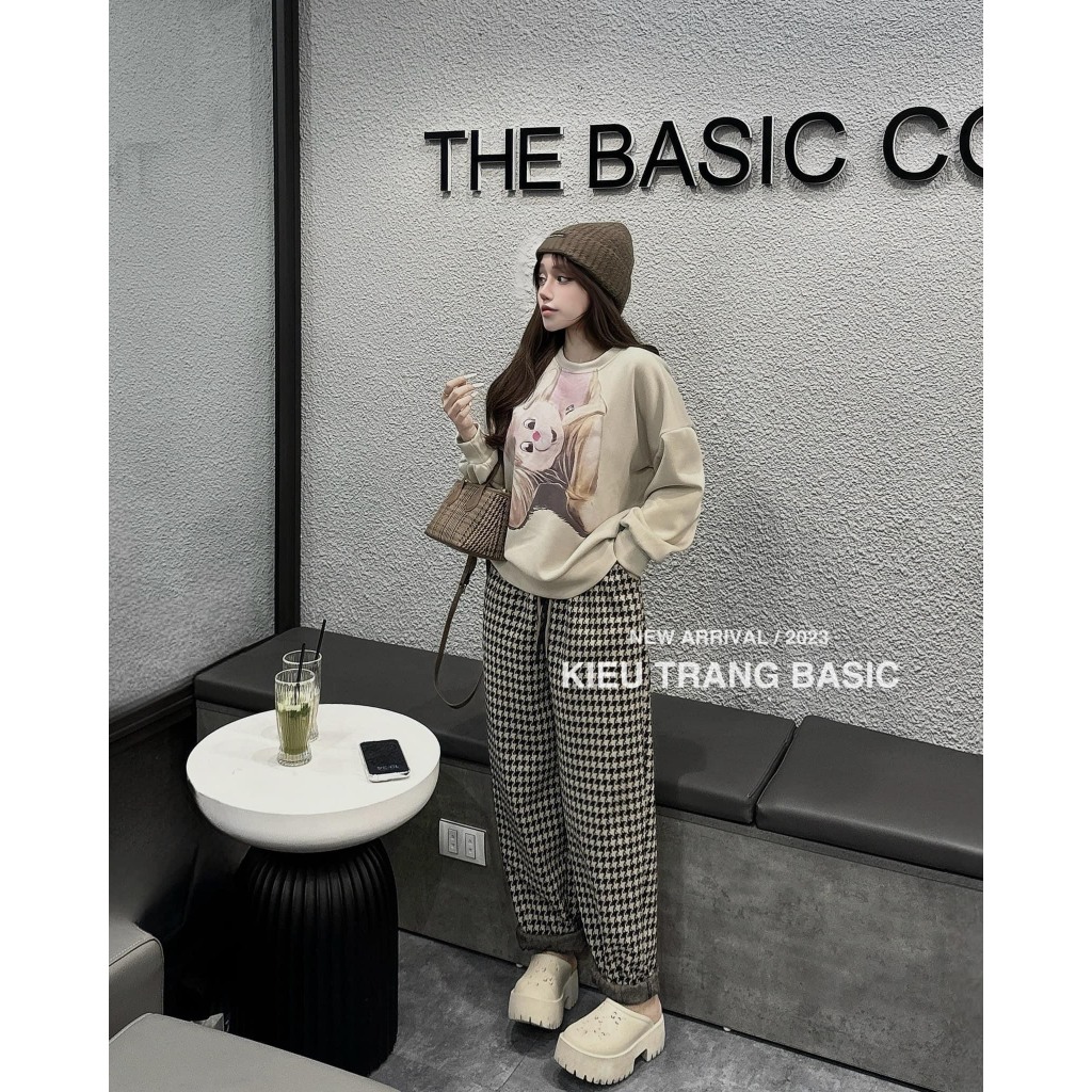 SET THU ĐÔNG CHUNCHUN QUẦN KẺ SỌC ĐÁNG YÊU
