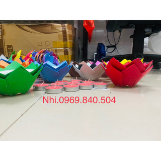 Combo 50/100 đèn hoa sen thả sông, hoa đăng không thấm nước