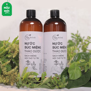 NƯỚC SÚC MIỆNG THẢO DƯỢC THÔ HANDMADE (500ML)