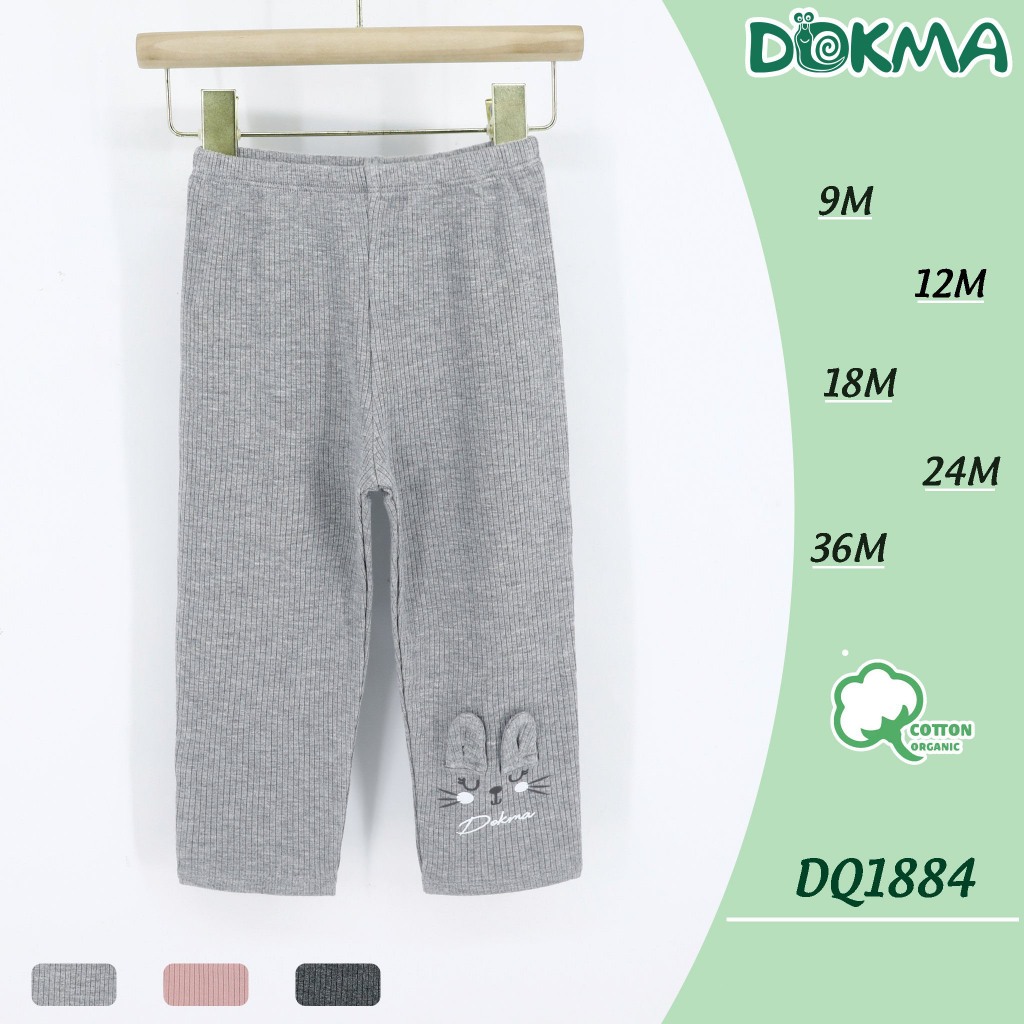 Dokma_ Quần legging len chất dày dặn cho bé gái DQ1884 Size 9-36m