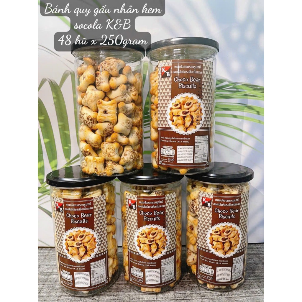 Bánh gấu nhân socola tan chảy Thái Lan 250g - ĂN VẶT THÁI LAN