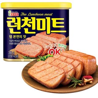 Thịt Hộp OK lotte / Hansung Hàn Quốc, thịt hộp Spam Hàn Quốc 340g- date 2027