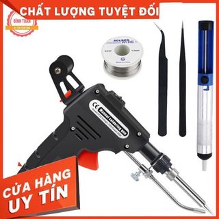 Combo mỏ hàn tự động đẩy thiếc + 1 hút thiếc, 1 quận thiếc và 2 nhíp gắp